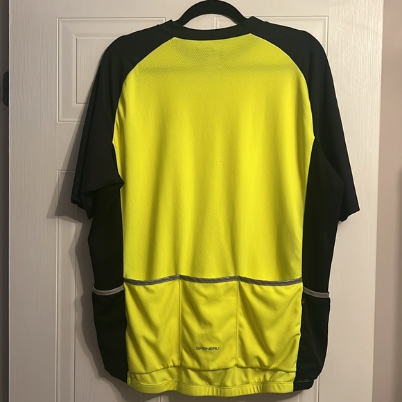 Louis Garneau Cycling Jersey Bicycle Neon Yellow Black - Picture 6 of 11